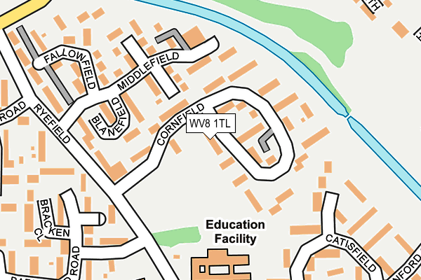 WV8 1TL map - OS OpenMap – Local (Ordnance Survey)