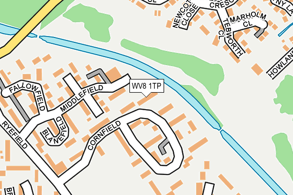 WV8 1TP map - OS OpenMap – Local (Ordnance Survey)