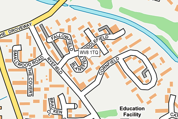 WV8 1TQ map - OS OpenMap – Local (Ordnance Survey)