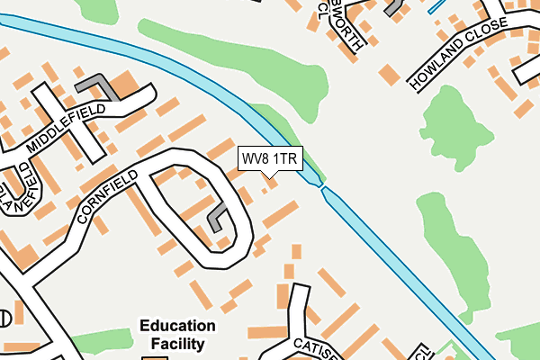WV8 1TR map - OS OpenMap – Local (Ordnance Survey)