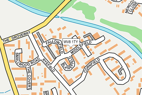 WV8 1TY map - OS OpenMap – Local (Ordnance Survey)