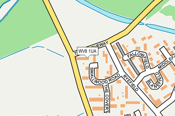 WV8 1UA map - OS OpenMap – Local (Ordnance Survey)