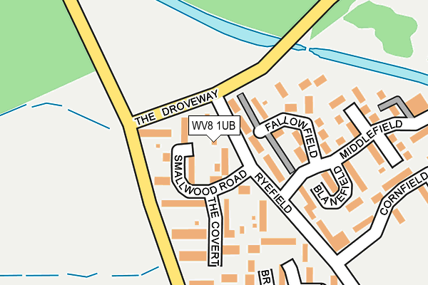 WV8 1UB map - OS OpenMap – Local (Ordnance Survey)
