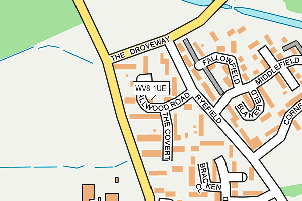 WV8 1UE map - OS OpenMap – Local (Ordnance Survey)