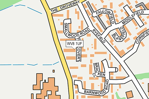 WV8 1UF map - OS OpenMap – Local (Ordnance Survey)