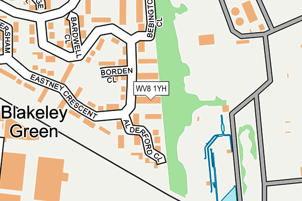 WV8 1YH map - OS OpenMap – Local (Ordnance Survey)