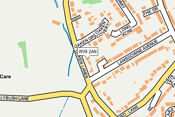 WV8 2AN map - OS OpenMap – Local (Ordnance Survey)