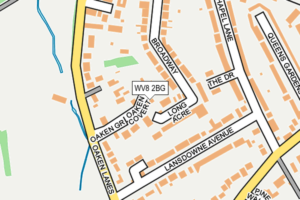 WV8 2BG map - OS OpenMap – Local (Ordnance Survey)