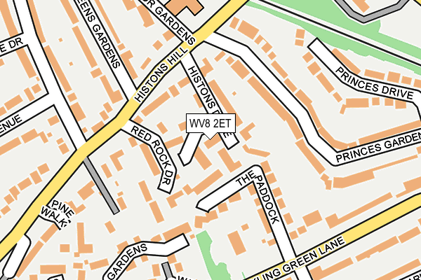 WV8 2ET map - OS OpenMap – Local (Ordnance Survey)