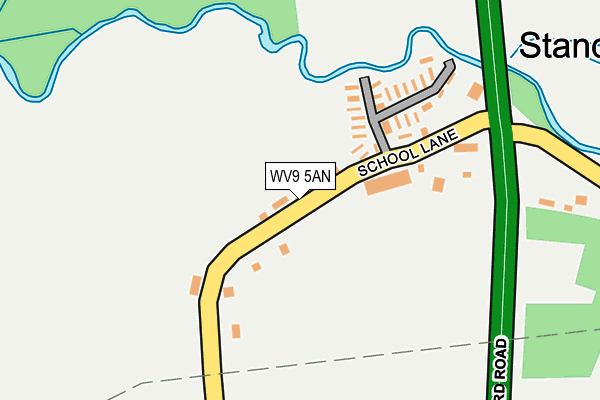 WV9 5AN map - OS OpenMap – Local (Ordnance Survey)