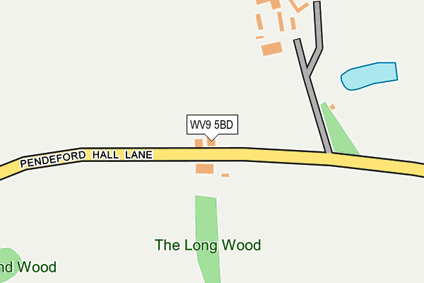 WV9 5BD map - OS OpenMap – Local (Ordnance Survey)