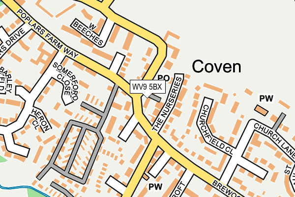Map of COVEN CONTRACTORS GROUP LIMITED at local scale