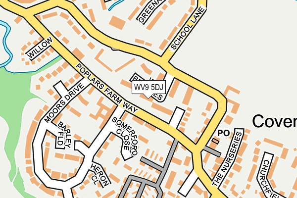 WV9 5DJ map - OS OpenMap – Local (Ordnance Survey)