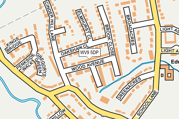 WV9 5DP map - OS OpenMap – Local (Ordnance Survey)