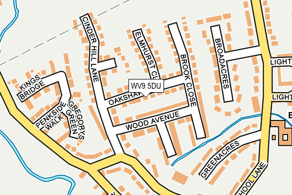 WV9 5DU map - OS OpenMap – Local (Ordnance Survey)