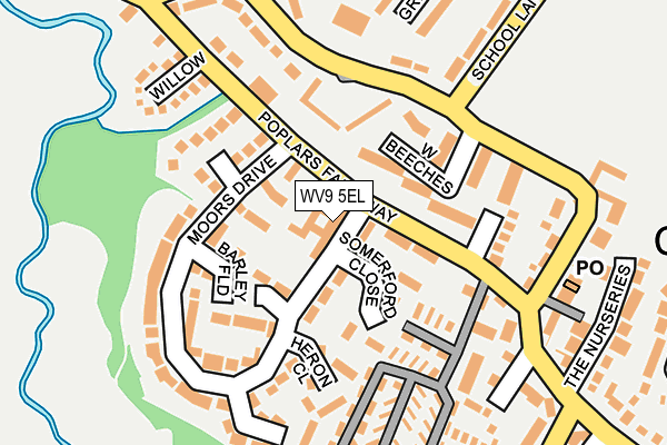 WV9 5EL map - OS OpenMap – Local (Ordnance Survey)