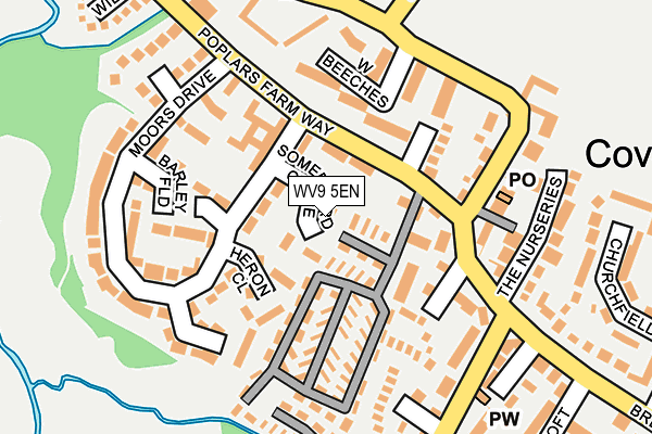 WV9 5EN map - OS OpenMap – Local (Ordnance Survey)