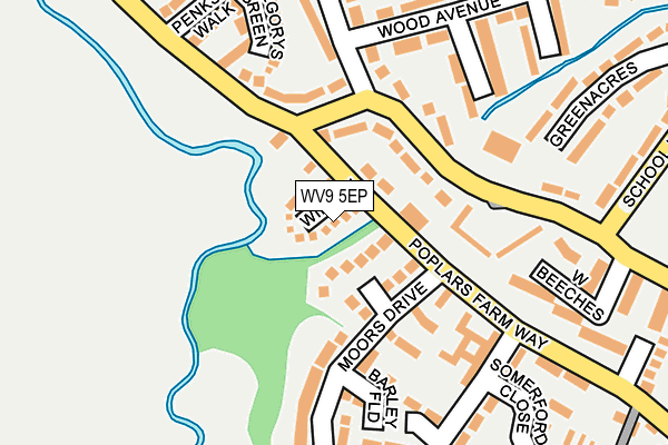 WV9 5EP map - OS OpenMap – Local (Ordnance Survey)
