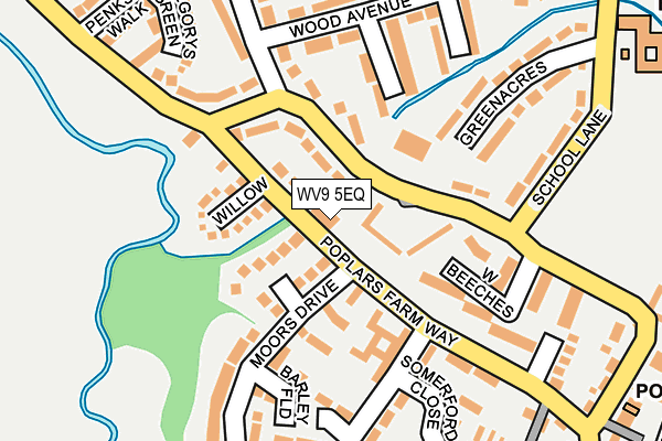 WV9 5EQ map - OS OpenMap – Local (Ordnance Survey)