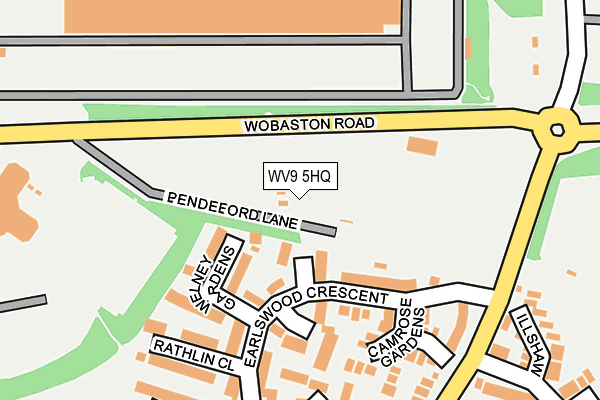 WV9 5HQ map - OS OpenMap – Local (Ordnance Survey)