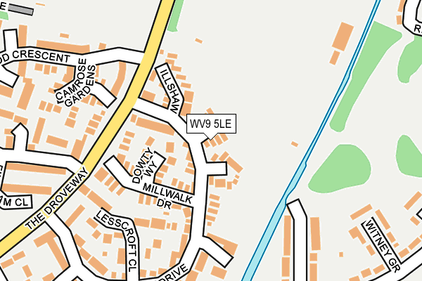 WV9 5LE map - OS OpenMap – Local (Ordnance Survey)