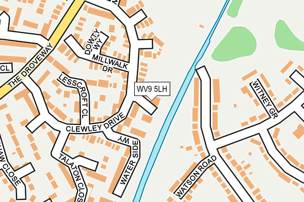 WV9 5LH map - OS OpenMap – Local (Ordnance Survey)