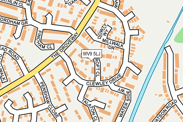 WV9 5LJ map - OS OpenMap – Local (Ordnance Survey)