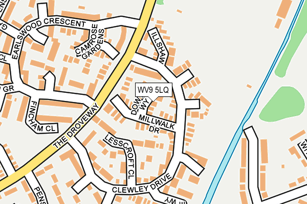 WV9 5LQ map - OS OpenMap – Local (Ordnance Survey)