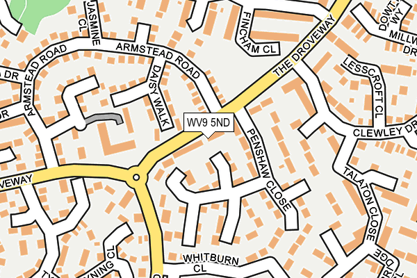 WV9 5ND map - OS OpenMap – Local (Ordnance Survey)
