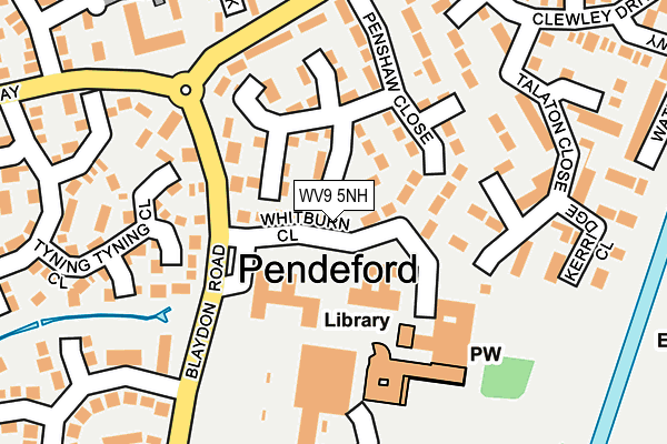 WV9 5NH map - OS OpenMap – Local (Ordnance Survey)