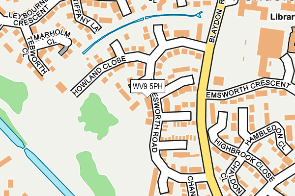 WV9 5PH map - OS OpenMap – Local (Ordnance Survey)