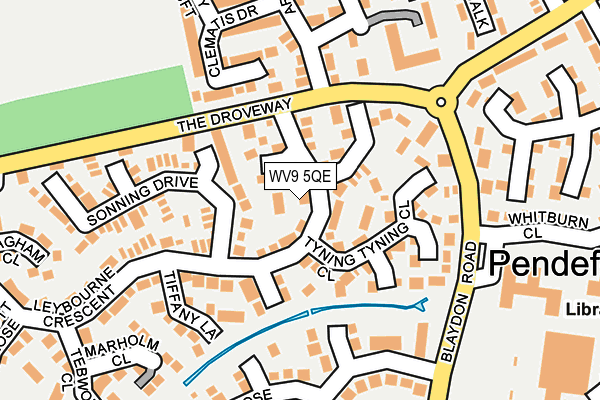 WV9 5QE map - OS OpenMap – Local (Ordnance Survey)