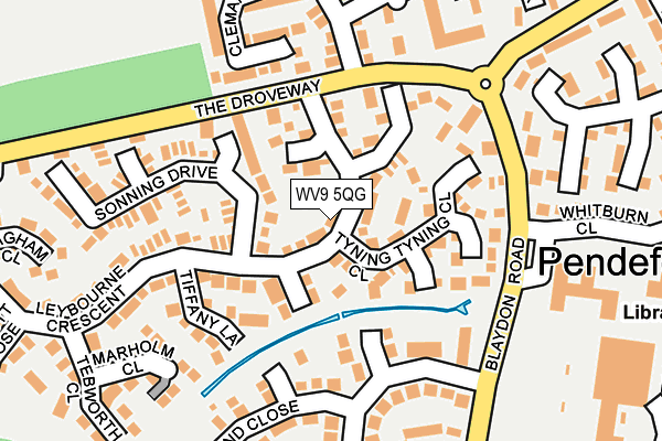 WV9 5QG map - OS OpenMap – Local (Ordnance Survey)