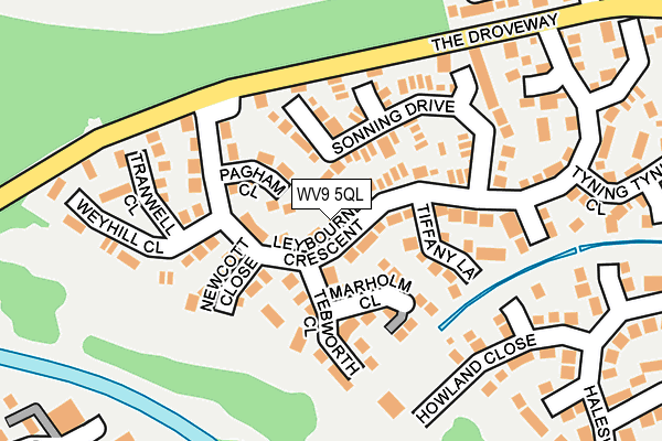 WV9 5QL map - OS OpenMap – Local (Ordnance Survey)
