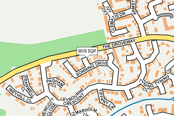 WV9 5QP map - OS OpenMap – Local (Ordnance Survey)