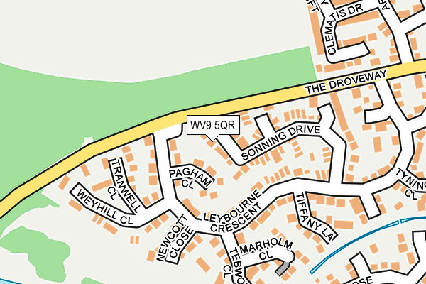 WV9 5QR map - OS OpenMap – Local (Ordnance Survey)
