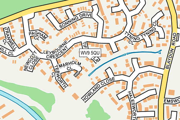 WV9 5QU map - OS OpenMap – Local (Ordnance Survey)