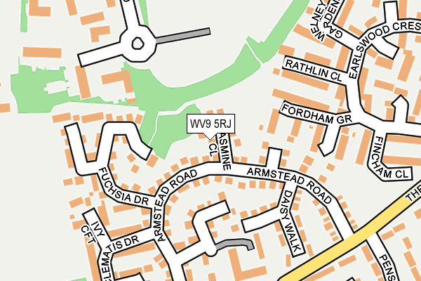 WV9 5RJ map - OS OpenMap – Local (Ordnance Survey)