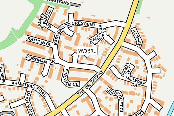 WV9 5RL map - OS OpenMap – Local (Ordnance Survey)