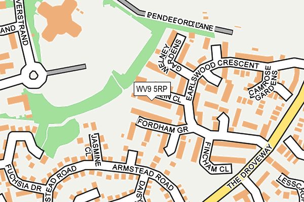 WV9 5RP map - OS OpenMap – Local (Ordnance Survey)