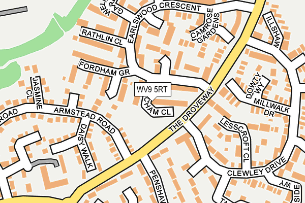 WV9 5RT map - OS OpenMap – Local (Ordnance Survey)