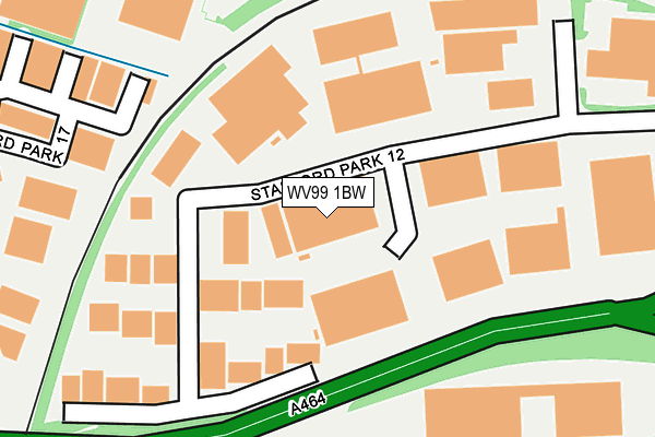 WV99 1BW map - OS OpenMap – Local (Ordnance Survey)