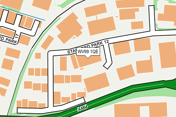 WV99 1QE map - OS OpenMap – Local (Ordnance Survey)