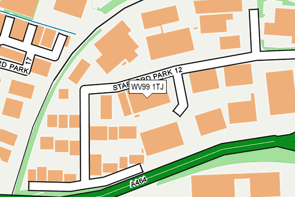 WV99 1TJ map - OS OpenMap – Local (Ordnance Survey)