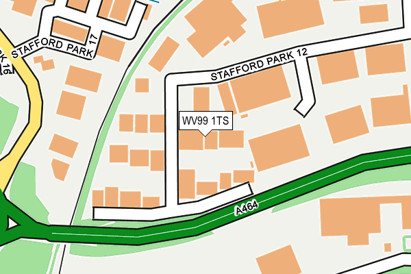 WV99 1TS map - OS OpenMap – Local (Ordnance Survey)