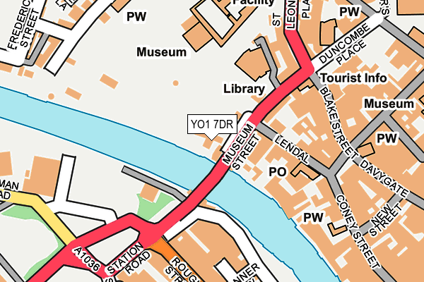 YO1 7DR map - OS OpenMap – Local (Ordnance Survey)