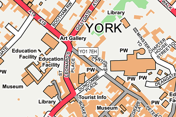 YO1 7EH map - OS OpenMap – Local (Ordnance Survey)