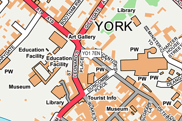 YO1 7EN map - OS OpenMap – Local (Ordnance Survey)