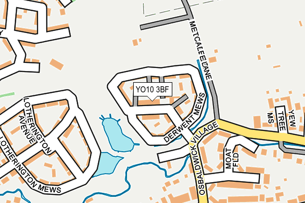 YO10 3BF map - OS OpenMap – Local (Ordnance Survey)