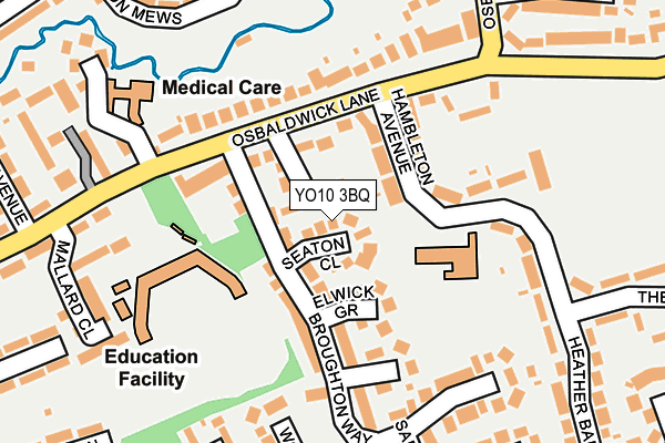 YO10 3BQ map - OS OpenMap – Local (Ordnance Survey)